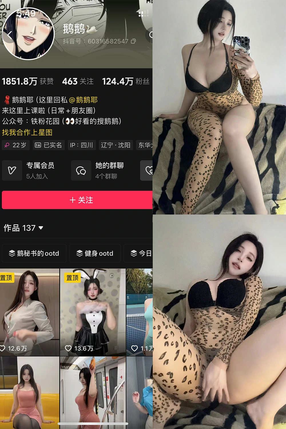 电鸽 鹅鹅不吃洋葱 抖音网红 NO.004期 【41P34V】抖音完整版合集-电鸽