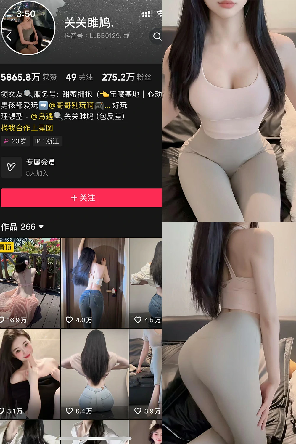 电鸽 关关雎鸠 抖音网红 NO.005期 【21P】抖音完整版合集-电鸽