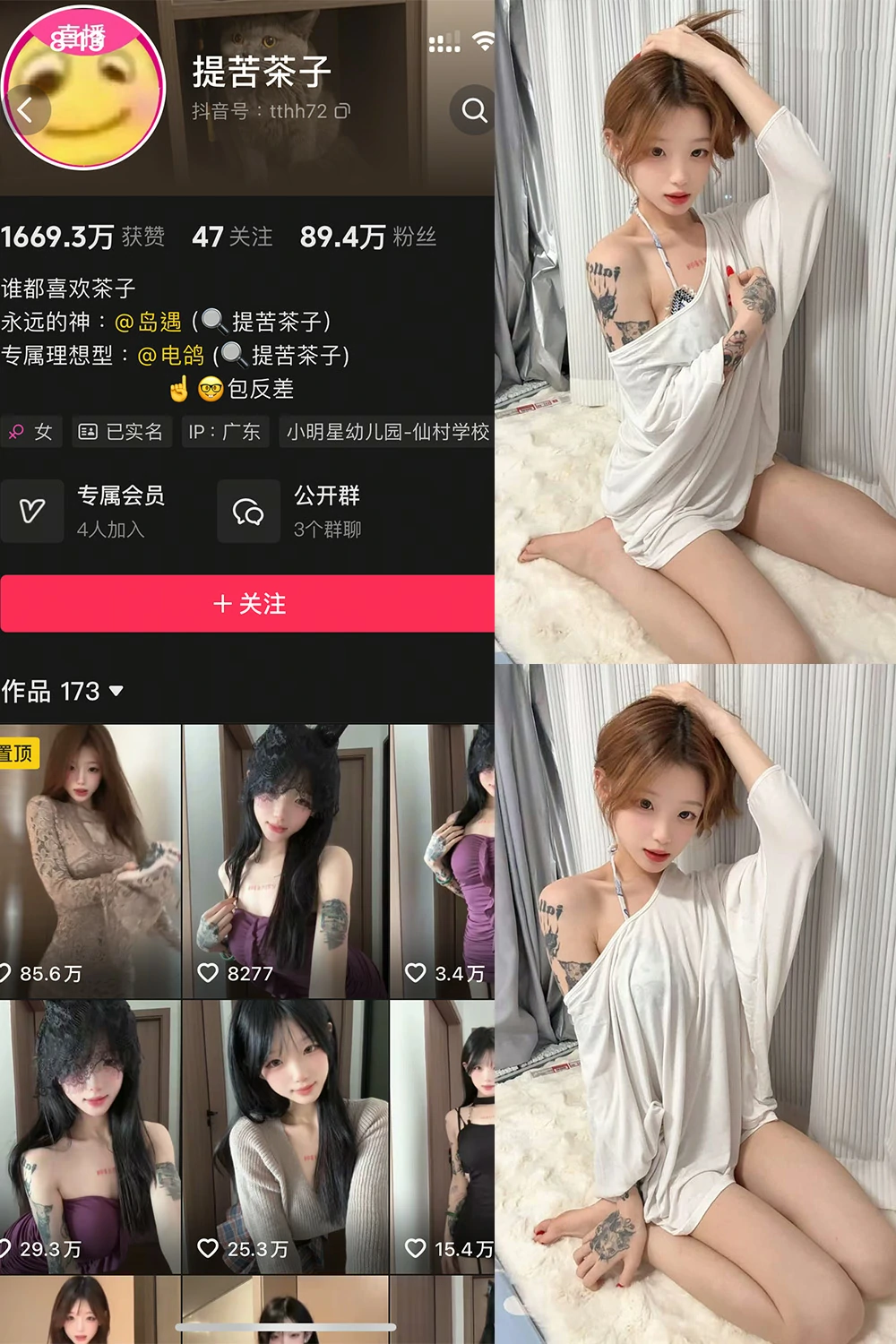 电鸽 提苦茶子 抖音网红 NO.002期 【17P6V】抖音完整版合集-电鸽