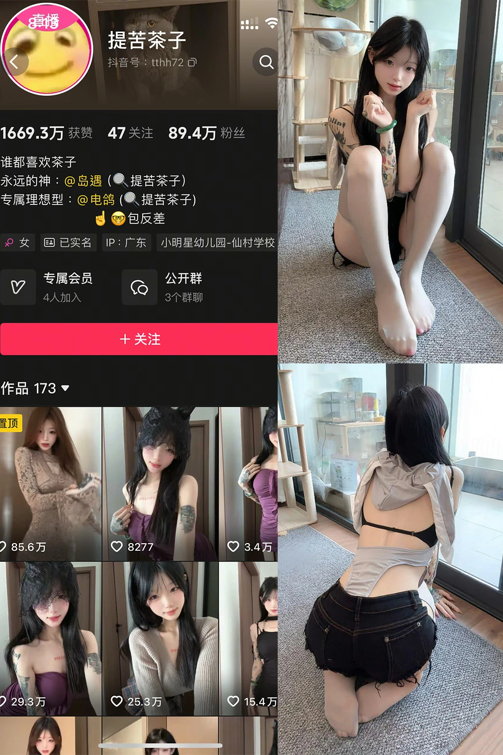 电鸽 提苦茶子 抖音网红 NO.004期 【36P1V】抖音完整版合集-电鸽